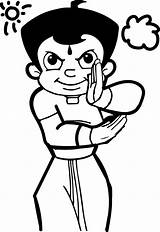 Coloring Bheem Fu Kung Chhota Pages Wecoloringpage sketch template