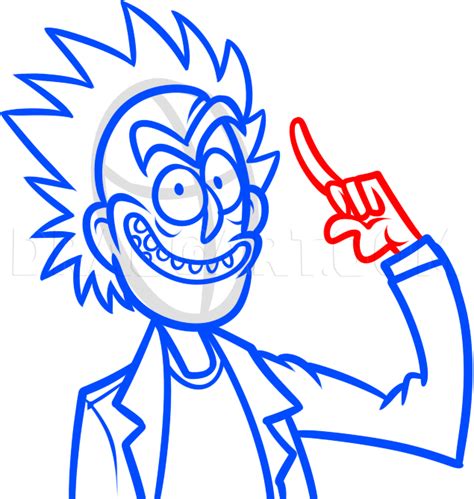 How To Draw Rick From Rick And Morty Step By Step Drawing Guide By