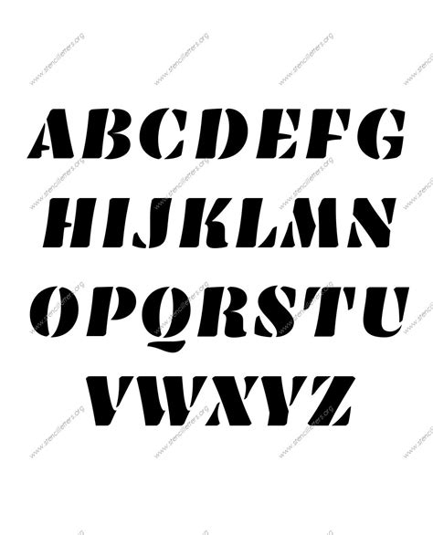 victorian bold uppercase lowercase letter stencils