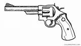 Revolver Coloring Pages Gun Coloring4free M16 Print Machine Template sketch template