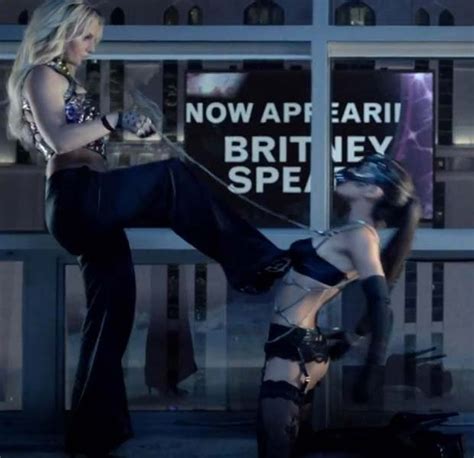 Bondage Britney Spears Turns Dominatrix Whipping Slaves In Work Bitch