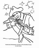 Coloring Pages Lexington Concord War Revolutionary Sheets American Revolution Veterans Kids Printables Usa America Clipart Print First Battle Drawing Wars sketch template