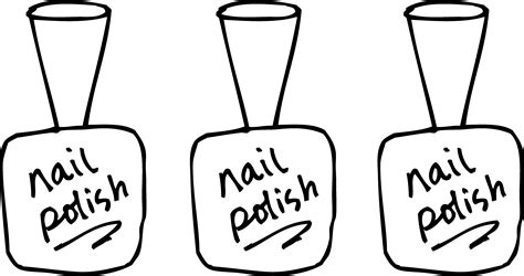 nail polish coloring page clip art library