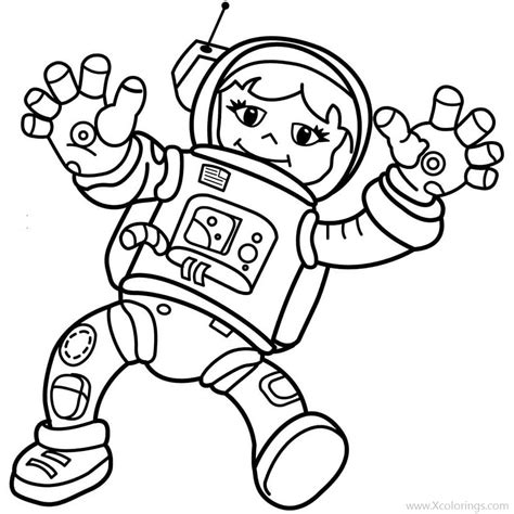 astronaut coloring pages girl xcoloringscom