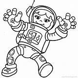 Astronaut Xcolorings Waving 116k sketch template