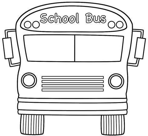 printable school bus coloring pages  kids