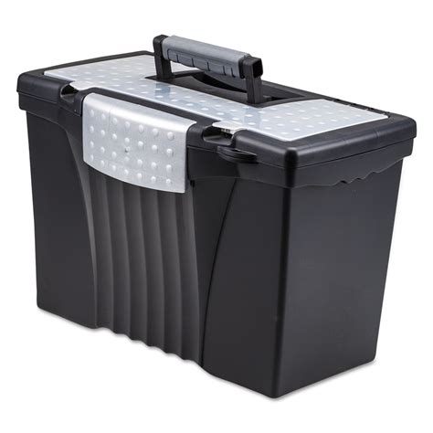 portable file storage box worganizer lid  storex stxuc