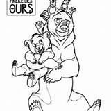Bear Brother Coloring Pages Disney Koda Book sketch template