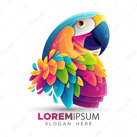 premium vector parrot logo template