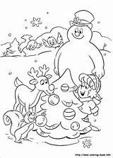 Frosty Coloring Pages Snowman Printable Sheets Christmas Book Snowmen Karen Tree Coloriage Kids Nice sketch template