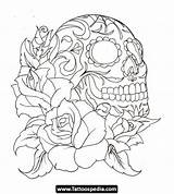 Coloring Pages Tattoos Tattoo Skulls Thug Skull Men 20tattoos Pencil Designs Template 20for 20men Getcolorings Getdrawings Choose Board sketch template