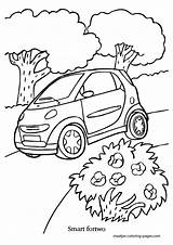 Coloring Pages Smart Automobile Fortwo Print Browser Window sketch template