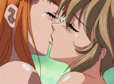 lesbian anime girls kissing penty photo