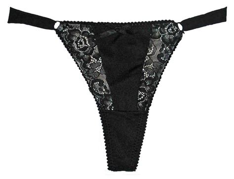 black fuchsia by secret lace llc designed by yelena ♥ black and ivory lacy thong ♥ ebay