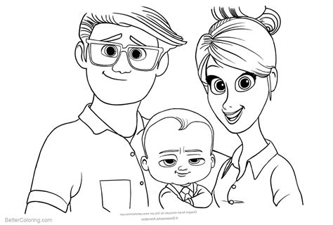 boss baby coloring pages  parents  printable coloring pages