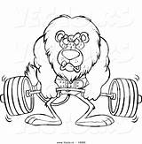 Coloring Fitness Pages Lifting Weight Health Printable Weightlifting Cartoon Lion Drawing Getcolorings Great Color Getdrawings sketch template
