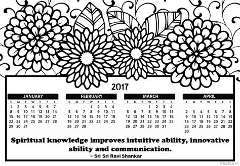 printable  calendar coloring pages