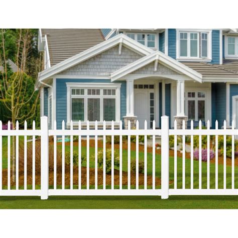 Wam Bam No Dig Fence 4 Ft X 6 Ft Nantucket Vinyl Picket Fence With