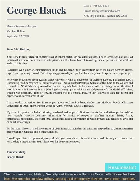 law firm cover letter sample  letter template collection