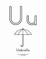 Umbrellas sketch template