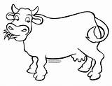 Cow Coloring Pages Cartoon Printable Dairy Animals Clipart Cows Moo Colouring Spots Animal Cliparts Drawing Print Color Para Tuesday Clip sketch template