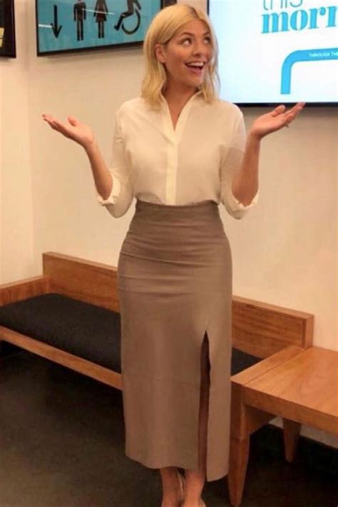 holly willoughby wears topshop for first day back at this