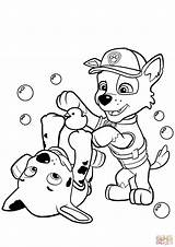 Paw Patrol Marshal Rocky Pages Colouring Marshall Coloring sketch template