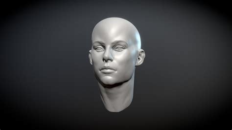 female head sculpt    model  riceart  sketchfab