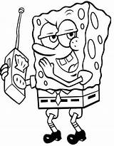 Walkie Talkie Spongebob Eponge Phones Coloriages Animés éponge Nemo sketch template