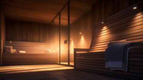 premium ai image  photo   spas peaceful sauna  steam room