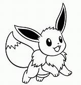 Eevee Pokemon Pages Coloring Evolutions Template sketch template
