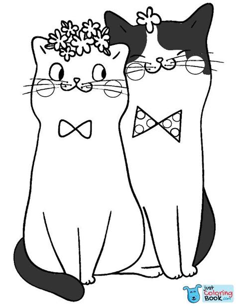 cats  love coloring page  printable coloring pages pertaining