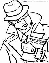 Coloring Pages Spy Kids Printable Fbi Crime Scene Secret Printables Atlanta Detective Falcons Agent Flashlight Party Sheets Coolest Vbs Print sketch template