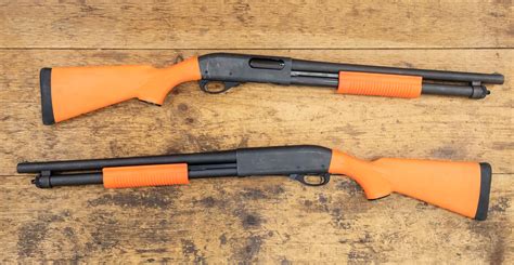 remington  tactical  gauge police trade  shotguns  orange stock sportsmans outdoor
