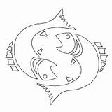 Pisces Zodiac Coloring Pages Sign Da Signs Zodiaco Horoscopes Twelfth Choose Board sketch template