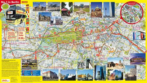 touristischen karte von berlin sehenswuerdigkeiten und touren