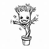 Groot Coloring Baby Pages Marvel Printable Clipartmag Drawing Comments K5 Worksheets sketch template