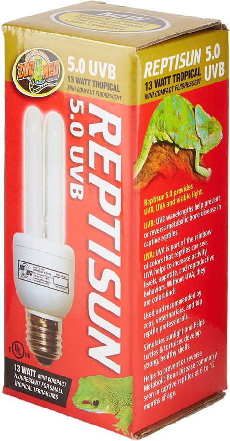zoo med reptisun  uvb compact fluorescent mini reptile lamp  watt