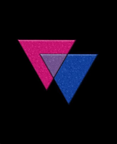 Triangles Symbol Bisexual Pride Lesbian Pride