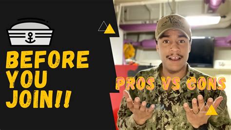 join  pros  cons   military military navy vlog youtube