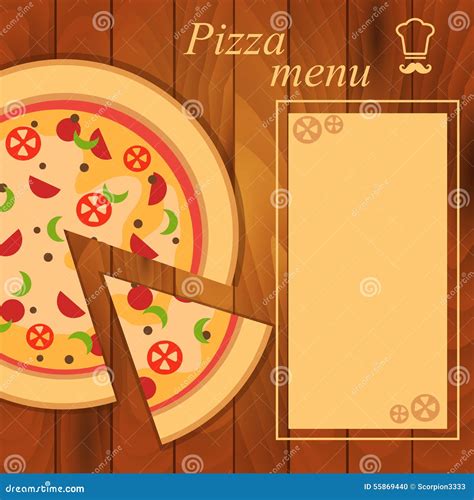 menu  pizza template stock illustration illustration  fresh