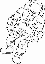 Astronaut Suit Drawing Coloring Body Space Clipart Pages Preschool Line Getdrawings Printable Man Astronauts Drawings Color Rocket Planets sketch template
