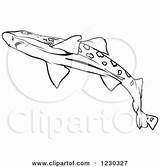 Shark Leopard Coloring 13kb 470px sketch template