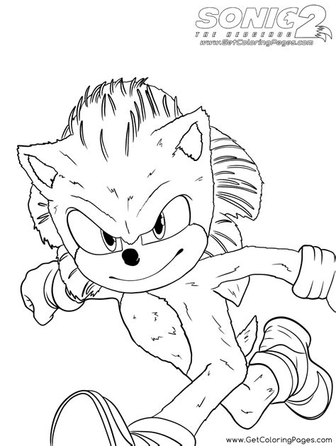 sonic hedge hog coloring pages