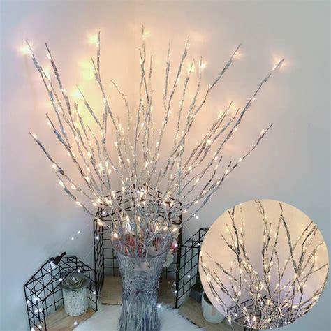 winter clearance  lights  branches led simulation tree branch light string christmas