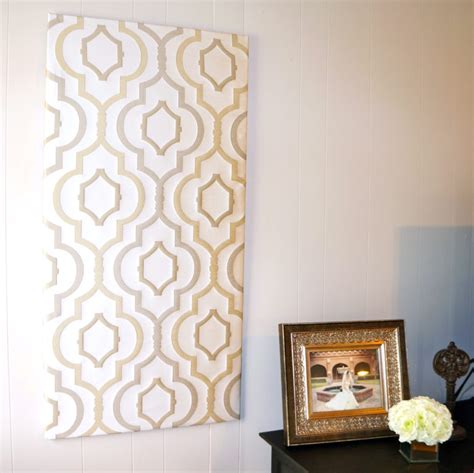 easy diy wall decor fabric panels camdenlivingcom