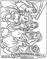 Bible Children Coloring Jesus Pages Stories sketch template