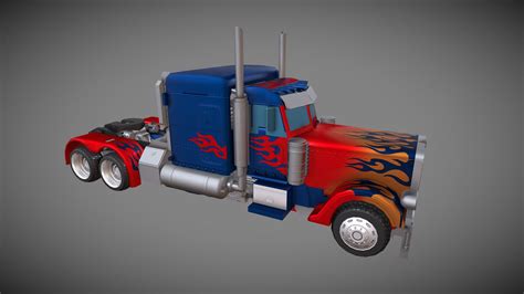 optimus prime truck form buy royalty   model  fabstarbolt