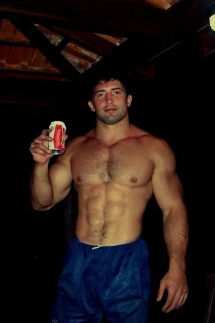 male beefcake beefy muscular hunk gym jock huge arms photo 4x6 c1230 3