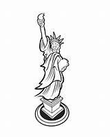 Statue Liberty Coloring Pages July Printable 4th Activity Drawing Outline Kids Getdrawings Book Popular Symbols Line Library Clipart Sheknows Illustration sketch template